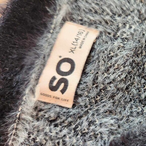 SO Gem Button-up Star Plush Sweater - XL Child - Picture 4 of 6